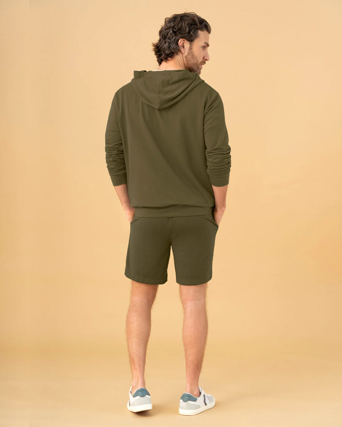 Bermuda con elástico en cintura para hombre - Image 11