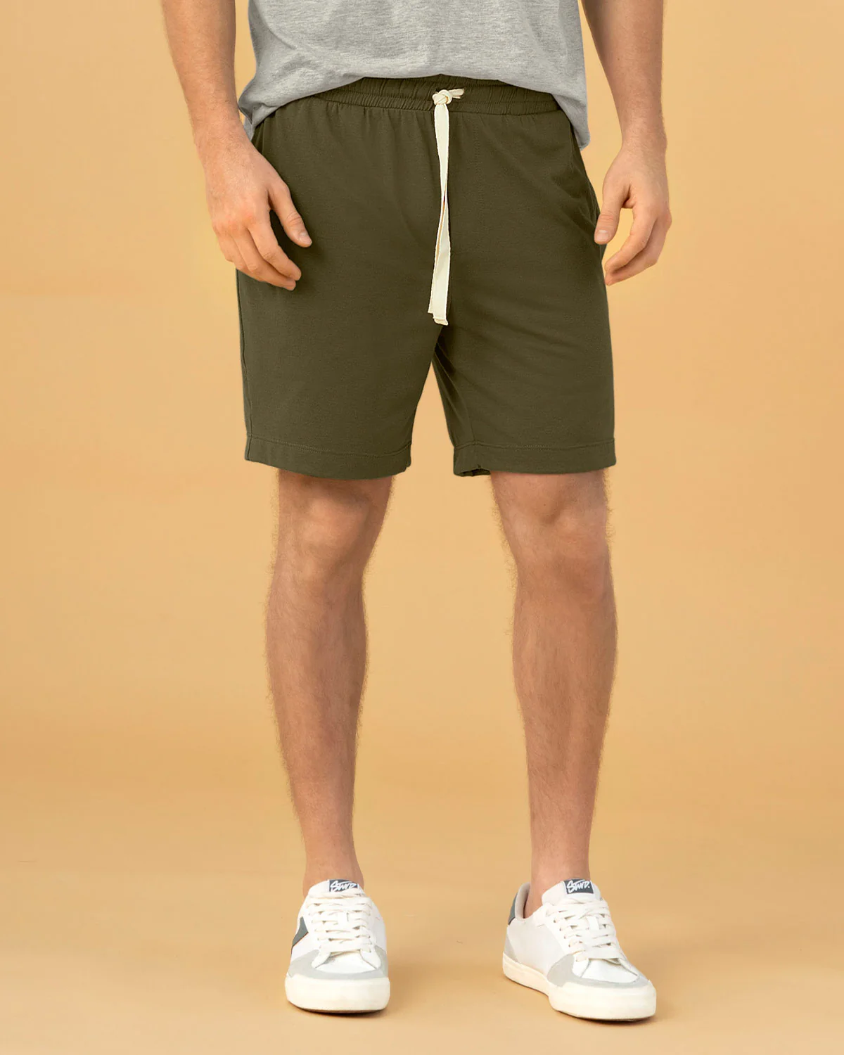 Bermuda con elástico en cintura para hombre - Image 8