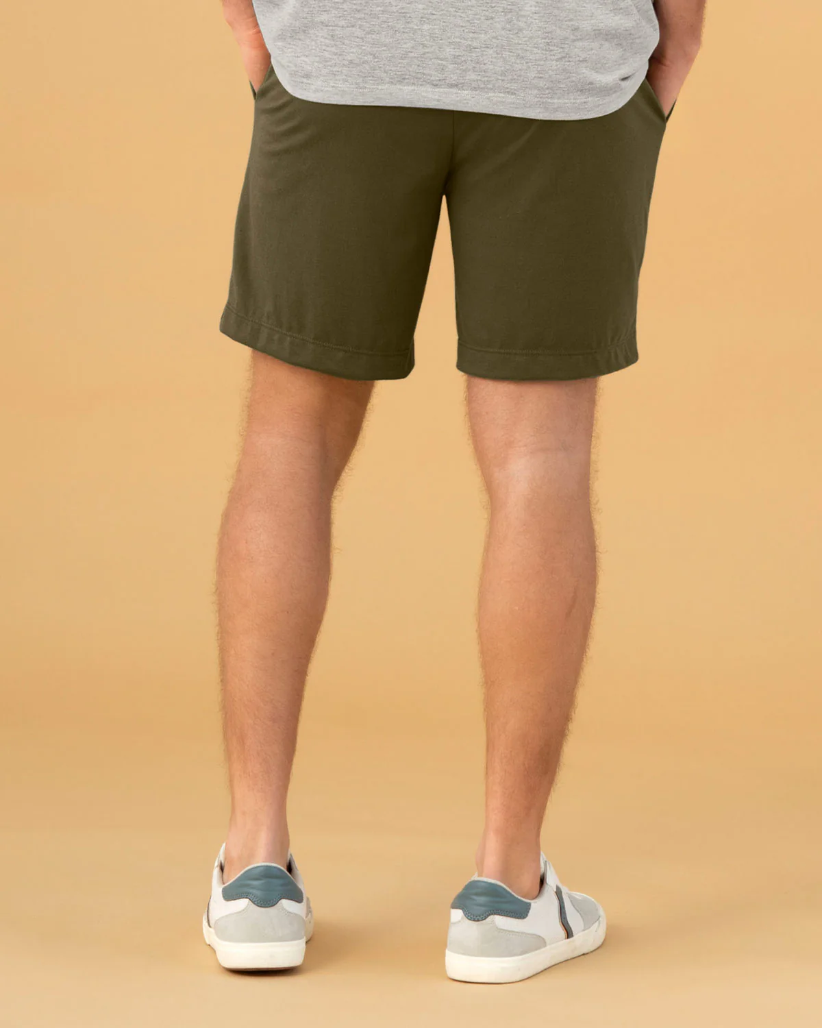Bermuda con elástico en cintura para hombre - Image 9