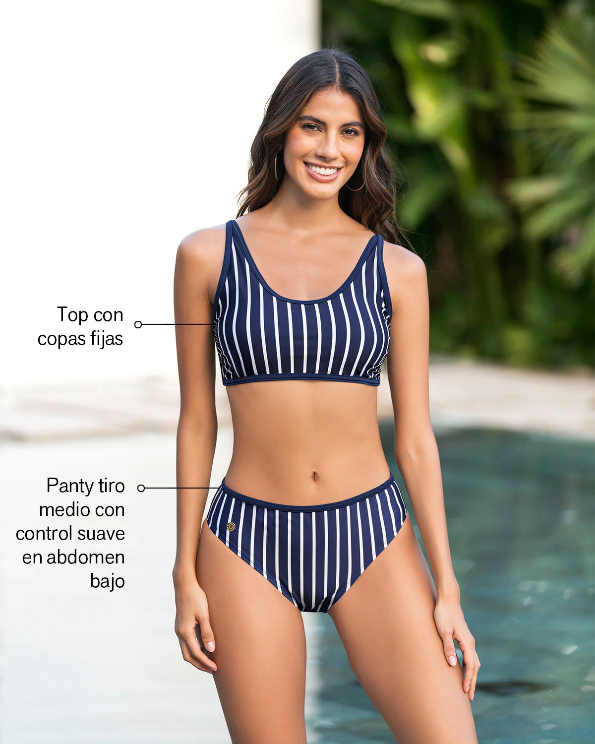 Bikini tiro alto con control suave en abdomen bajo - Image 3