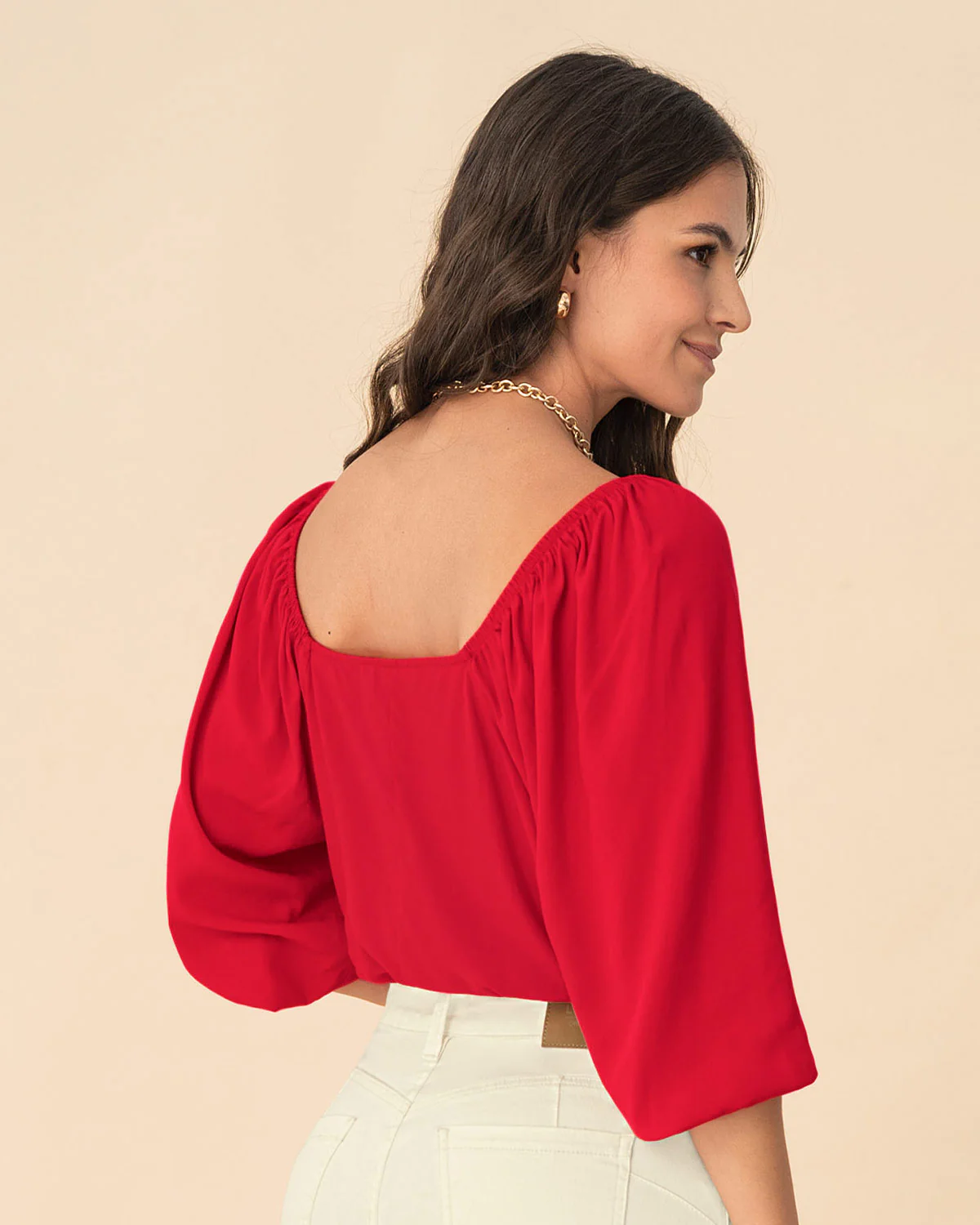 Blusa manga 3/4 de escote en V - Image 10