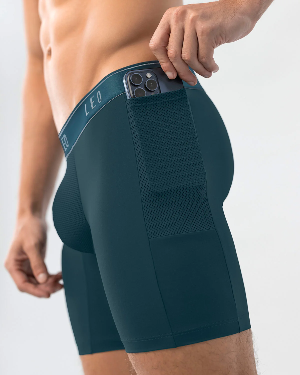 Bóxer deportivo con bolsillo lateral en microfibra - Image 13