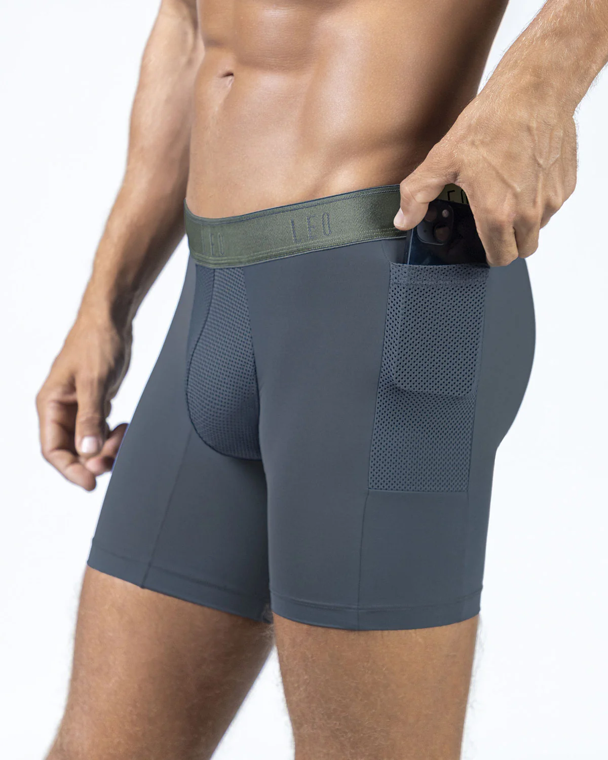 Bóxer deportivo con bolsillo lateral en microfibra - Image 23