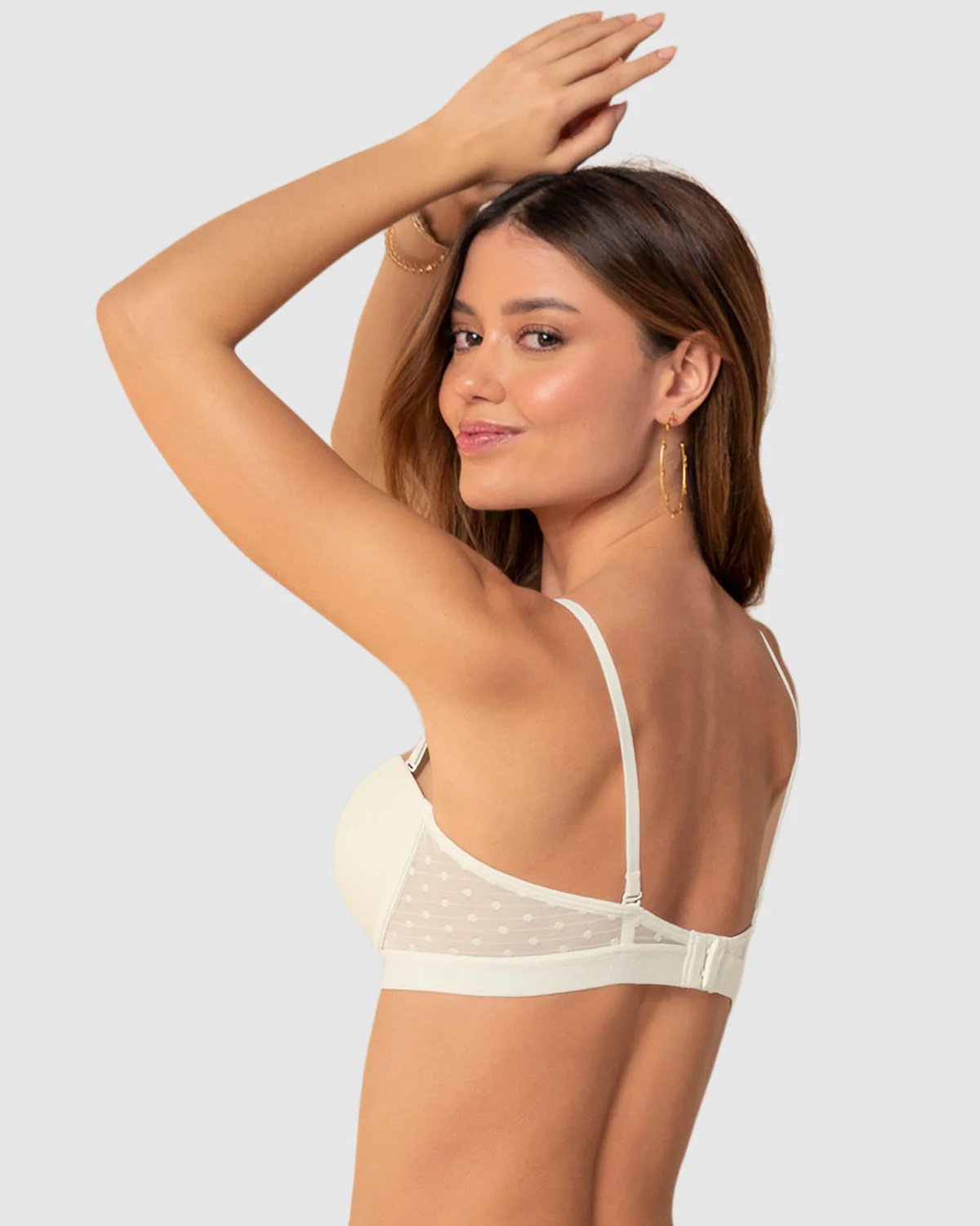Brasier balconet con realce medio y espalda en tul - Image 6