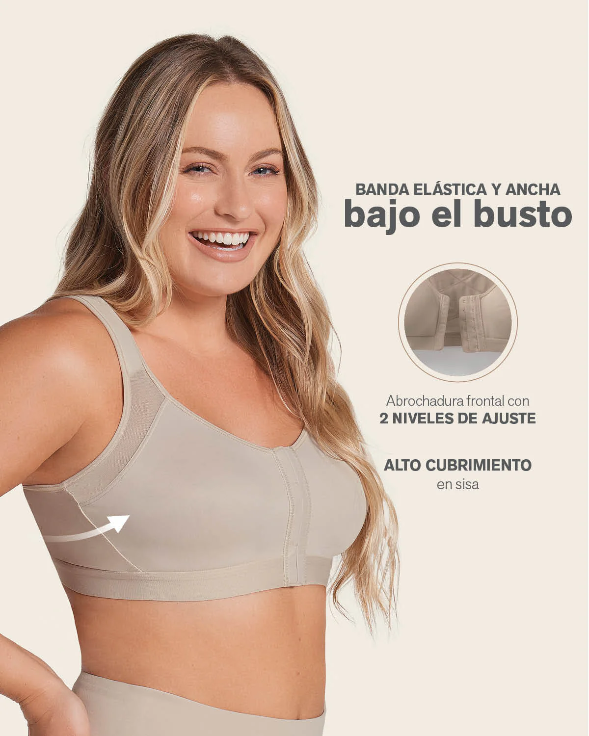 Brasier facilitador de postura con control de volumen del busto Multi/Functional - Image 30