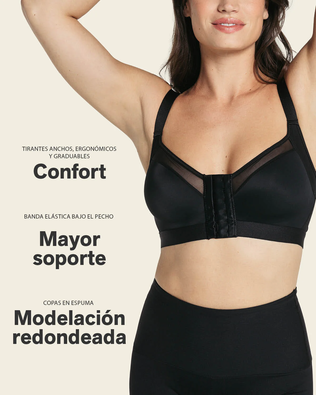 Brasier facilitador de postura con copas en espuma Multi/Benefit - Image 4
