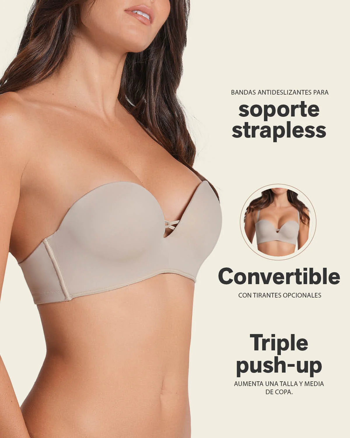 Brasier WOW de triple realce ideal como strapless - Image 6