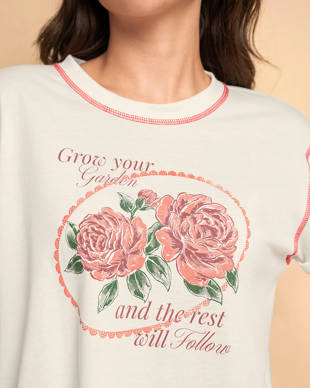 Camiseta básica manga corta con estampado - Image 3