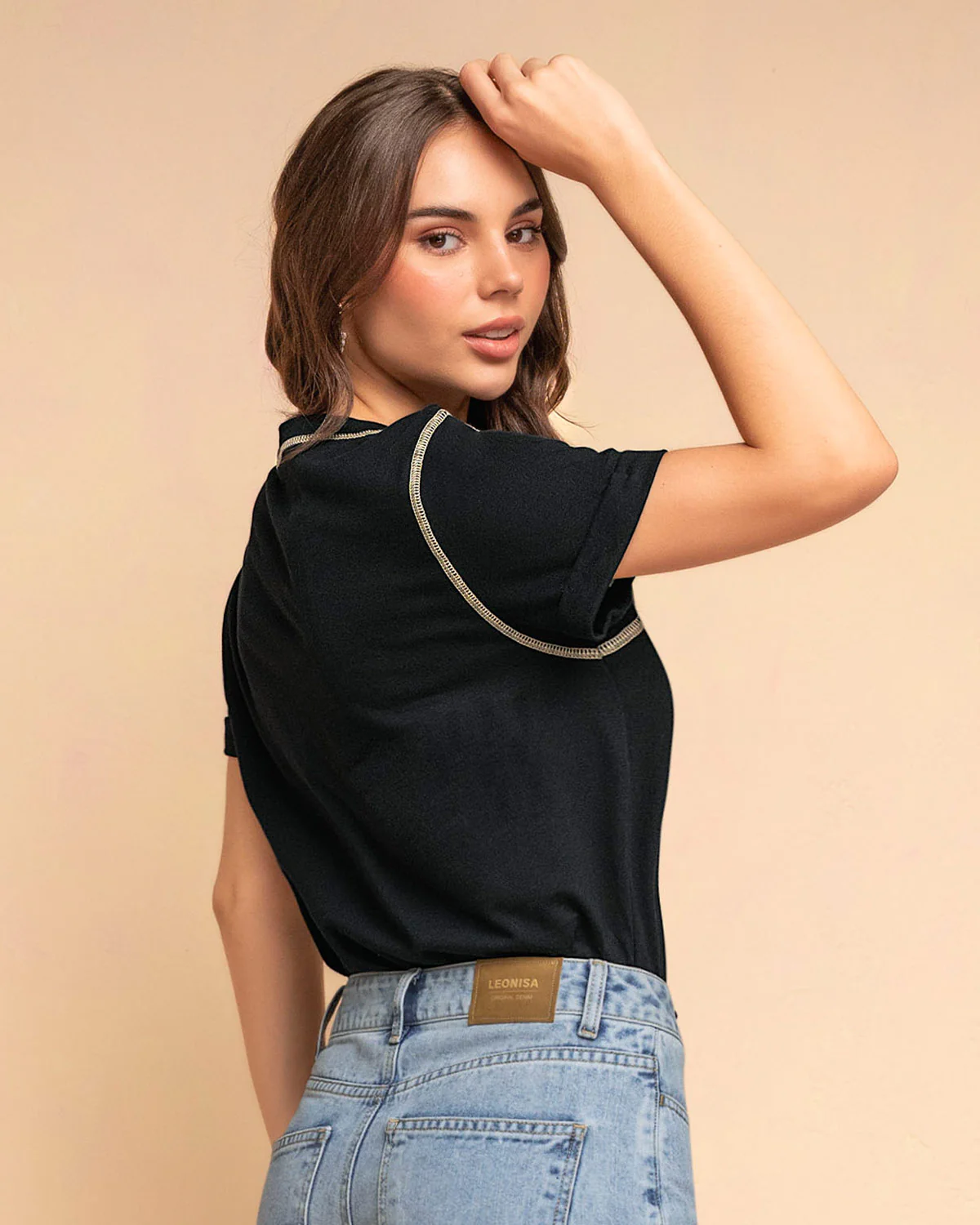 Camiseta básica manga corta con estampado - Image 6