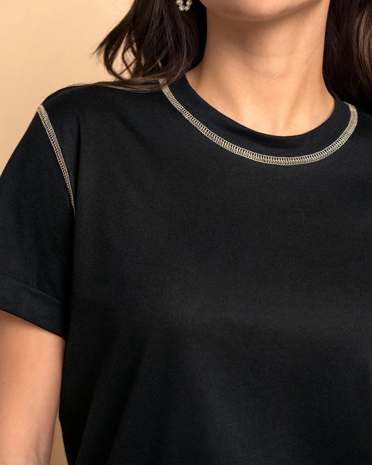 Camiseta básica manga corta con estampado - Image 7