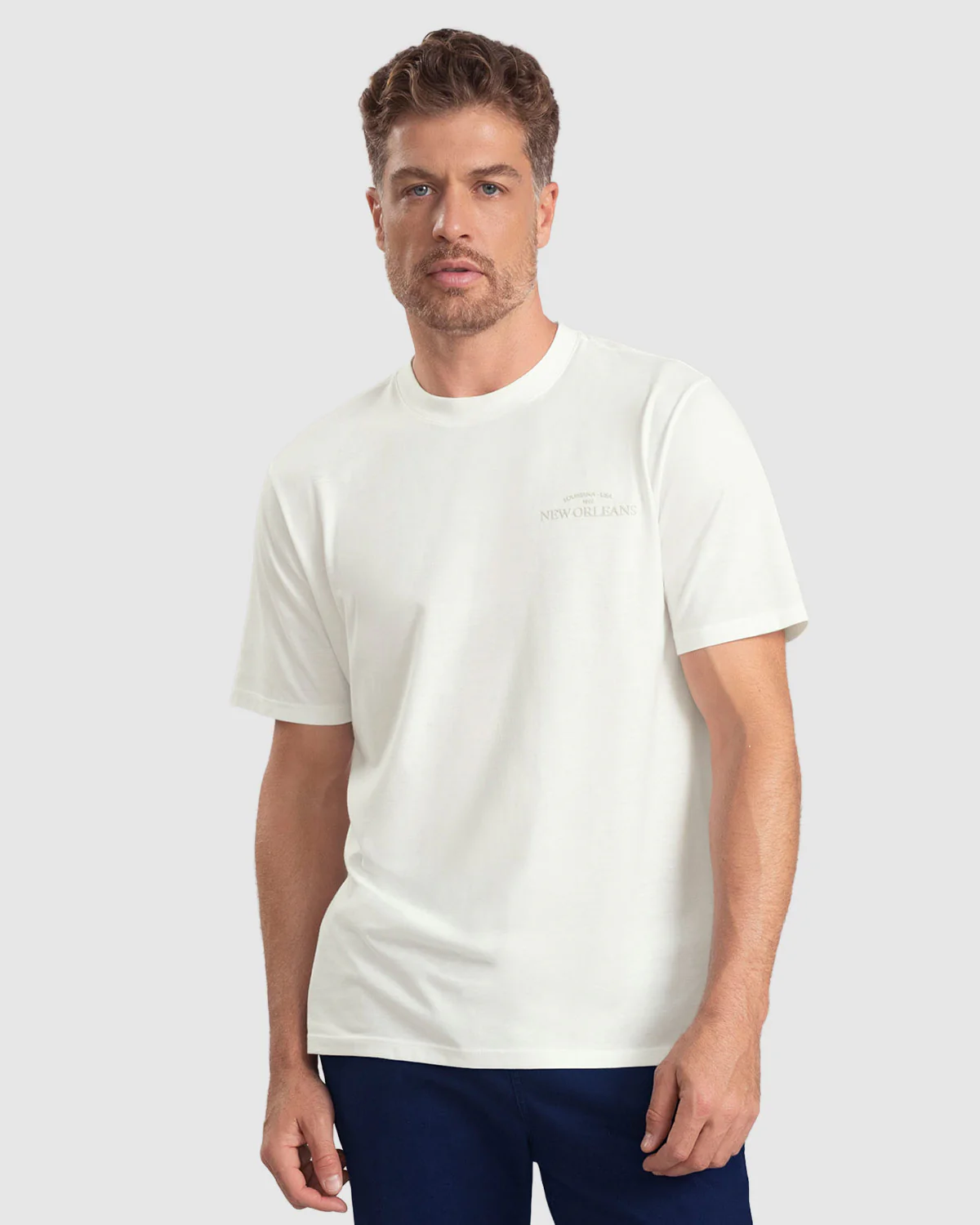 Camiseta básica manga corta con estampado en alta con textura - Image 5