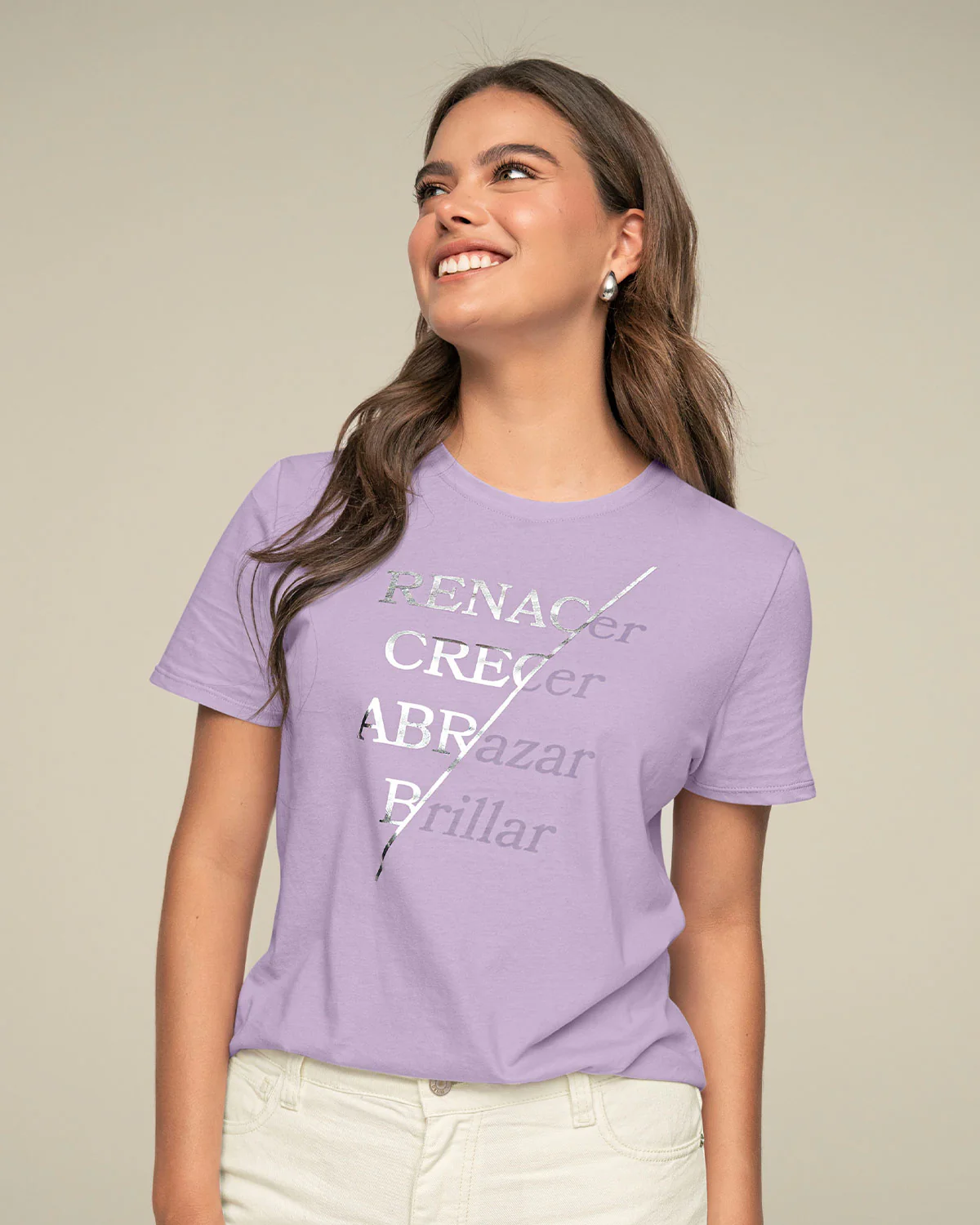 Camiseta manga corta con mensaje en el frente - Image 4