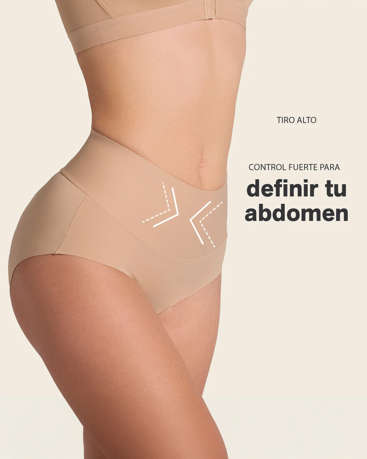 Panty hípster tiro alto de control fuerte de abdomen - Image 10