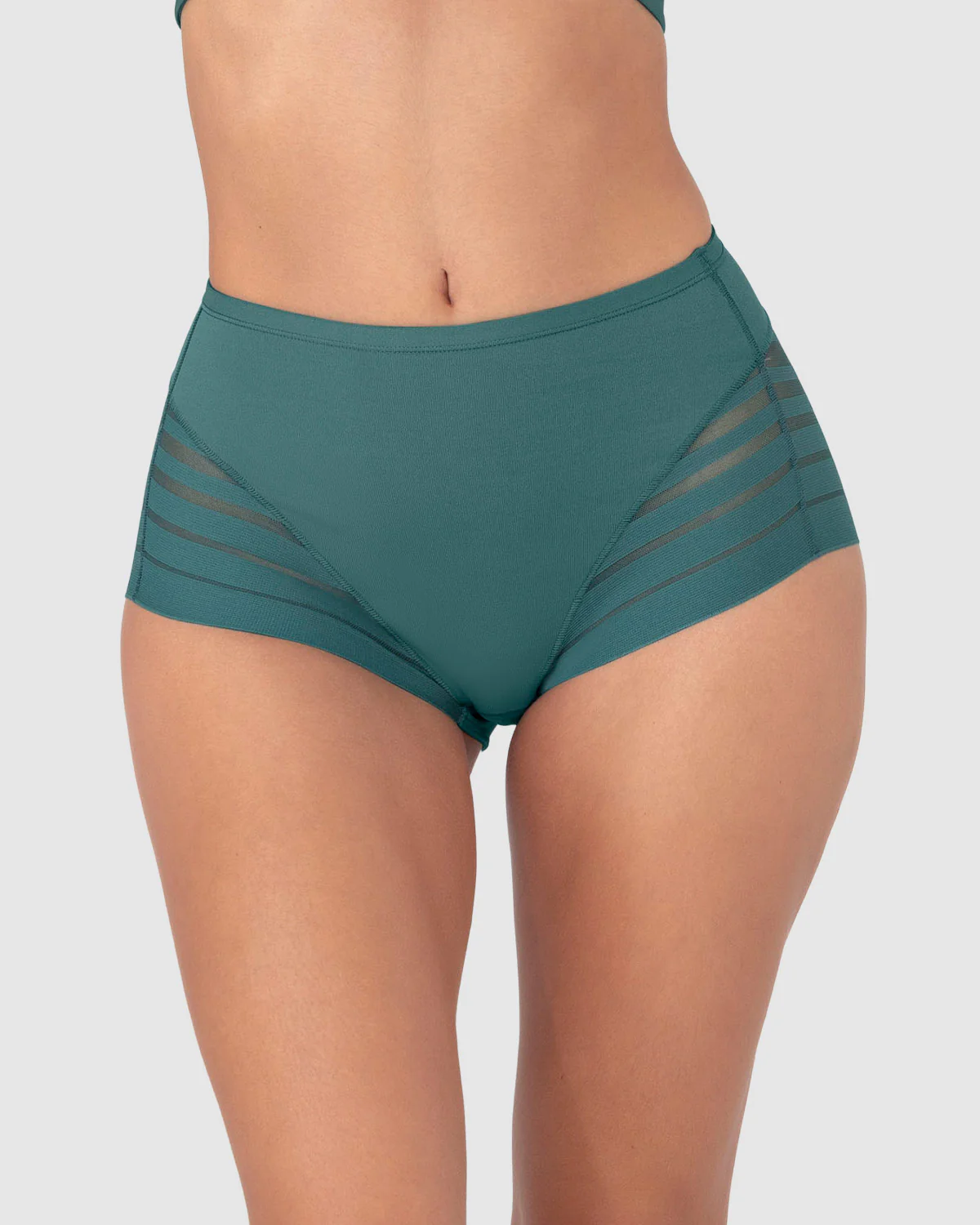 Panty faja clásico con control moderado de abdomen y bandas en tul - Image 27