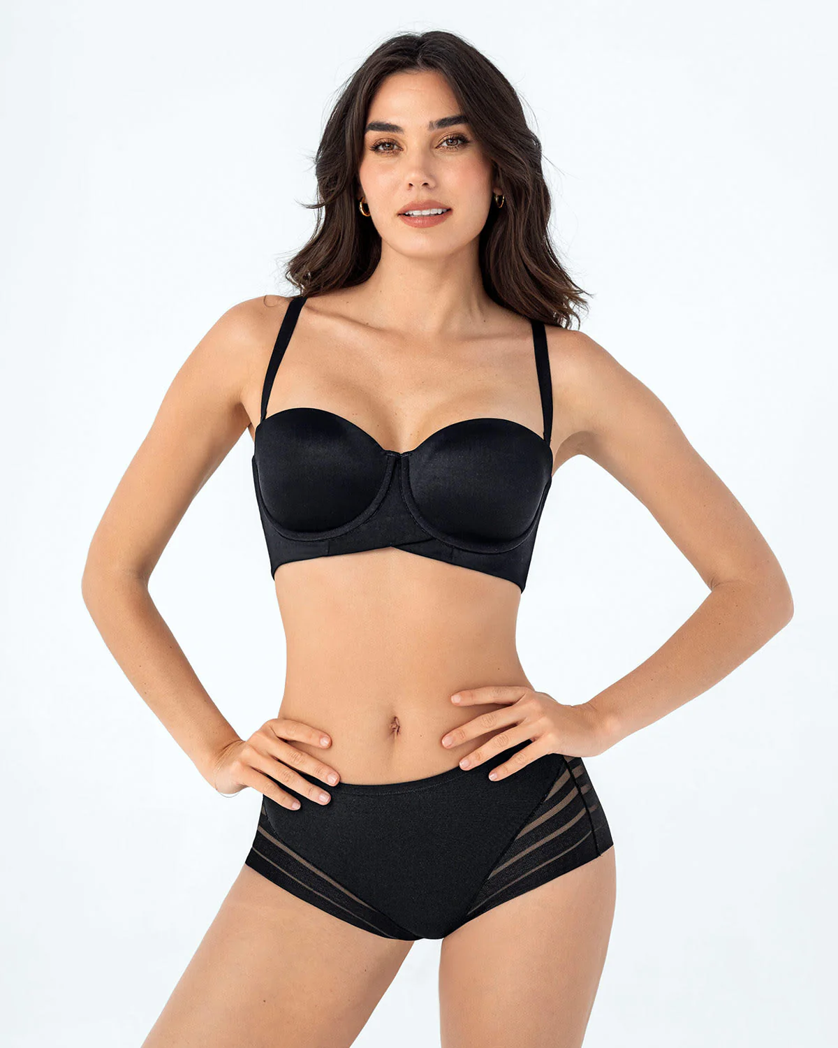 Panty faja clásico con control moderado de abdomen y bandas en tul - Image 5