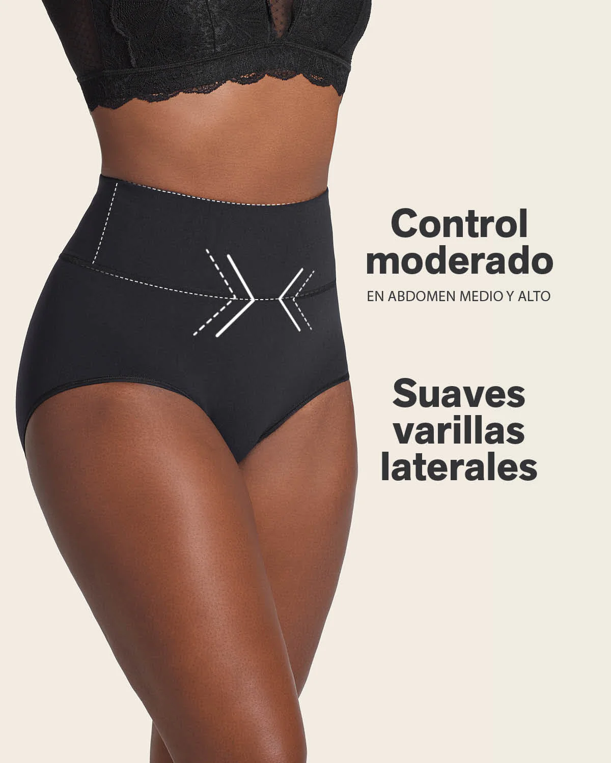 Panty faja de control moderado tiro alto en SkinFuse - Image 13