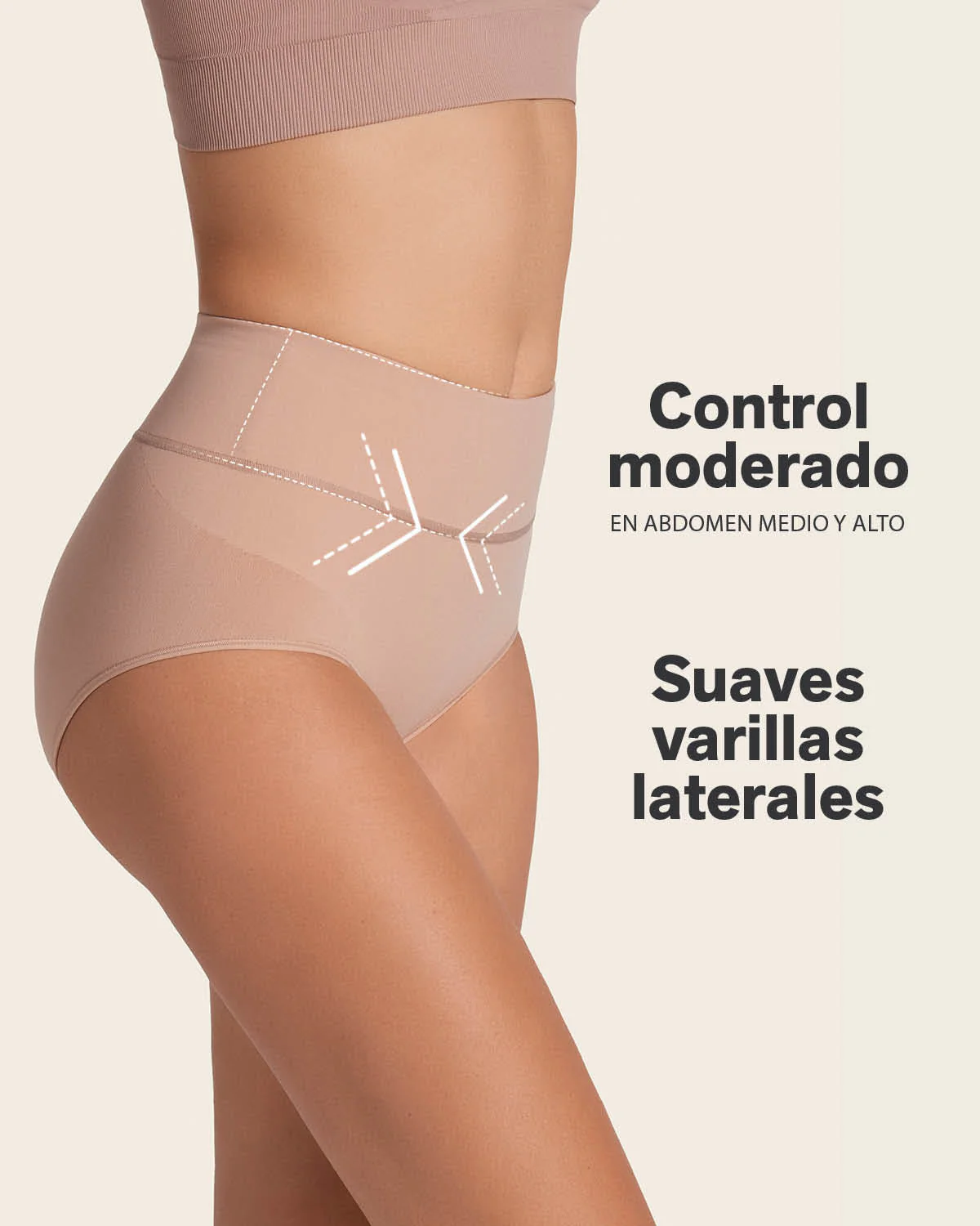 Panty faja de control moderado tiro alto en SkinFuse - Image 18