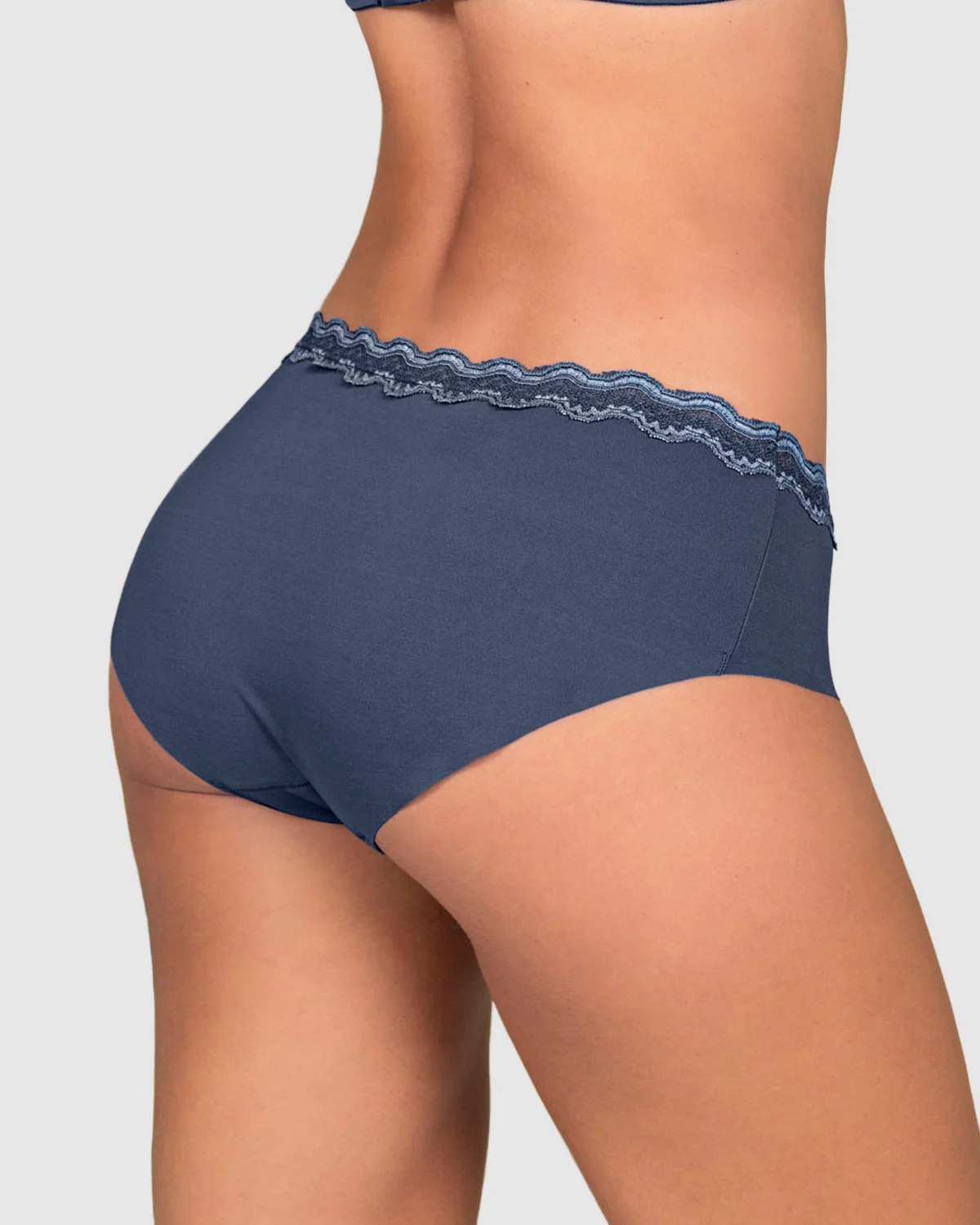 Panty hípster con encaje en cintura tiro medio - Image 13