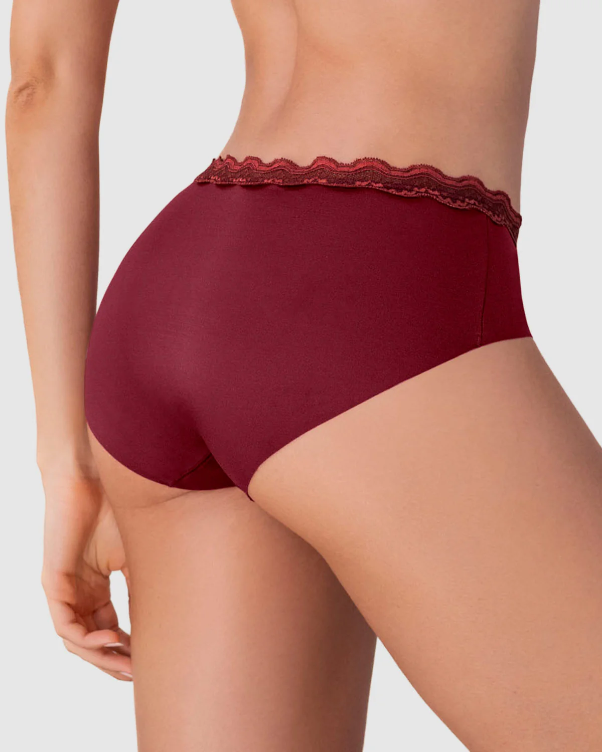 Panty hípster con encaje en cintura tiro medio - Image 25
