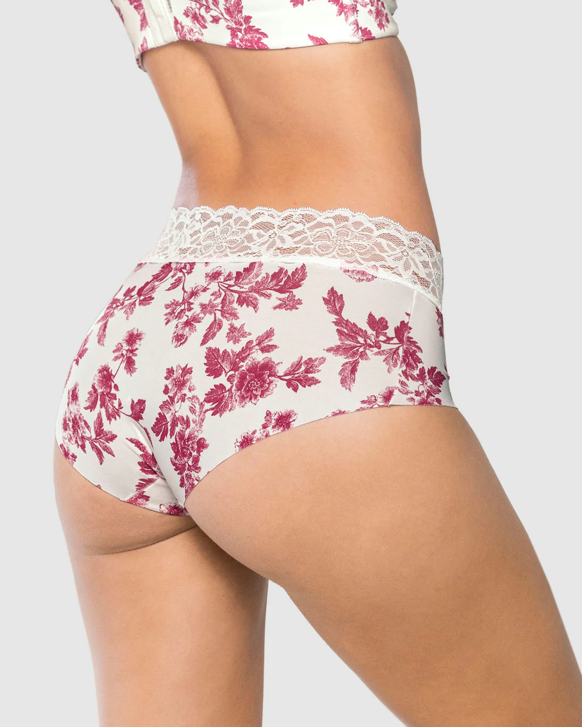 Panty hípster en tela ultraliviana con franja de encaje - Image 37