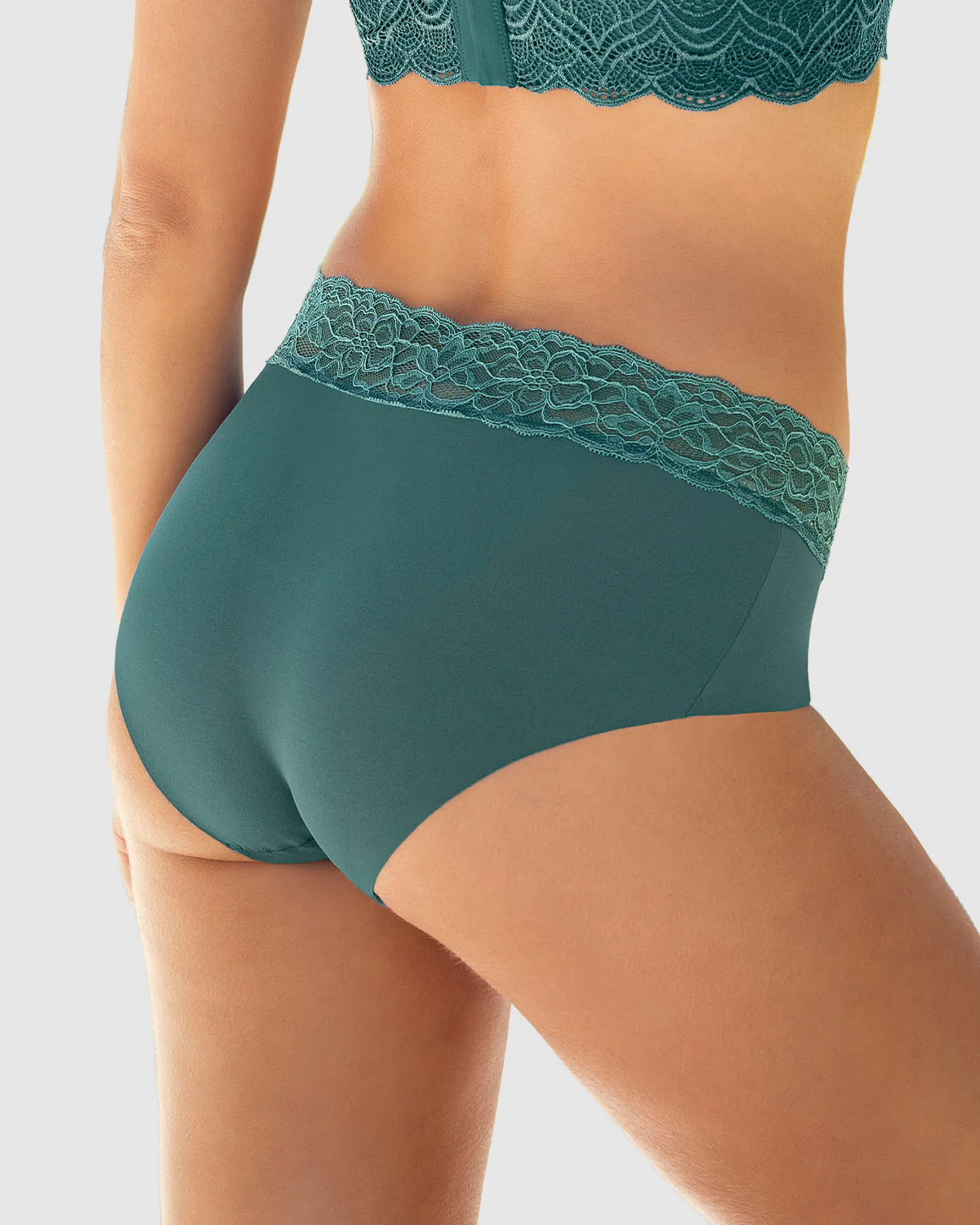 Panty hípster en tela ultraliviana con franja de encaje - Image 43